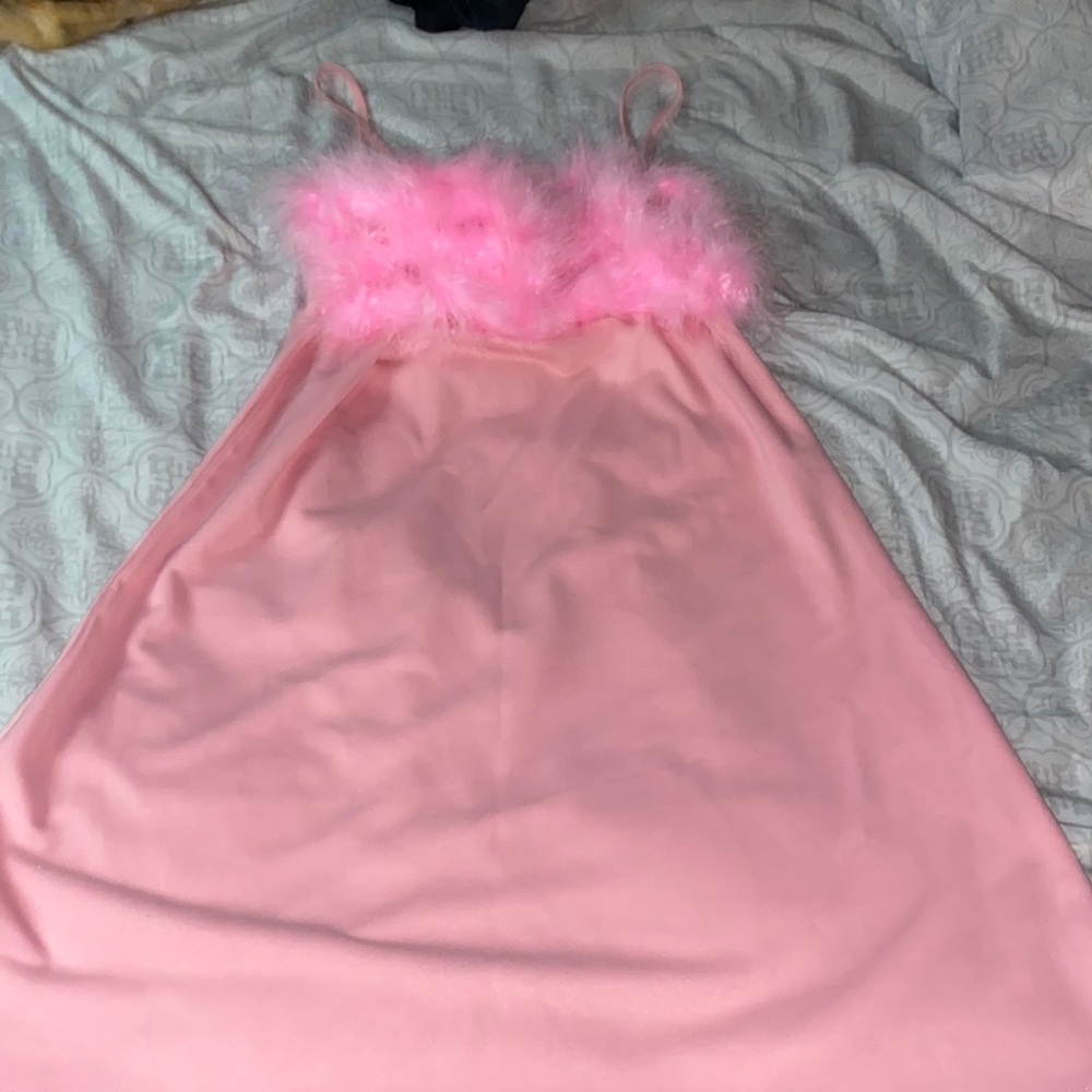 Sugar Thrillz marabou dress